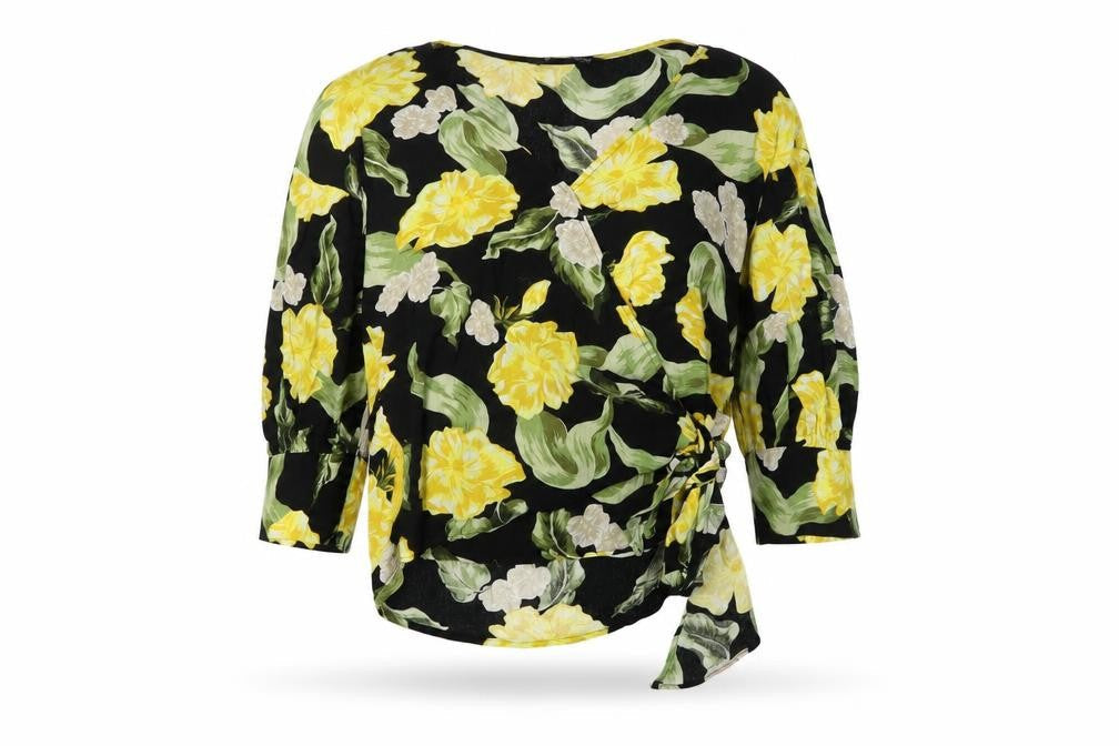 Womens UK Size S Zara Multicoloured Wrap Blouse