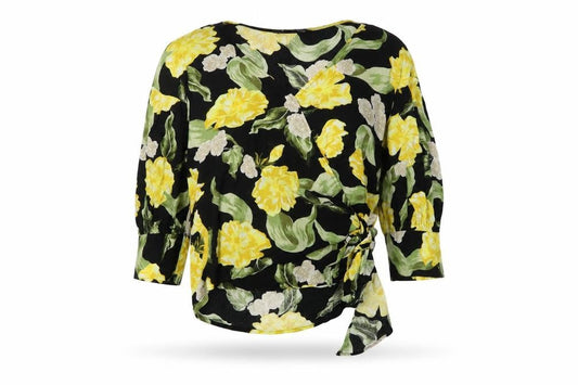 Womens UK Size S Zara Multicoloured Wrap Blouse