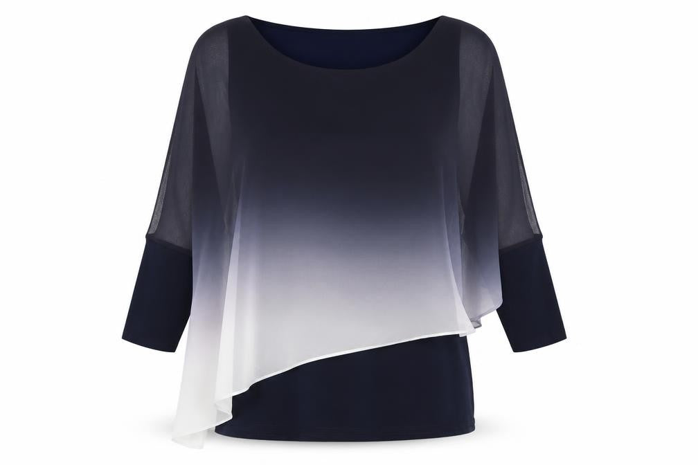 Womens UK Size 10 John Rocha Blue Tunic Blouse