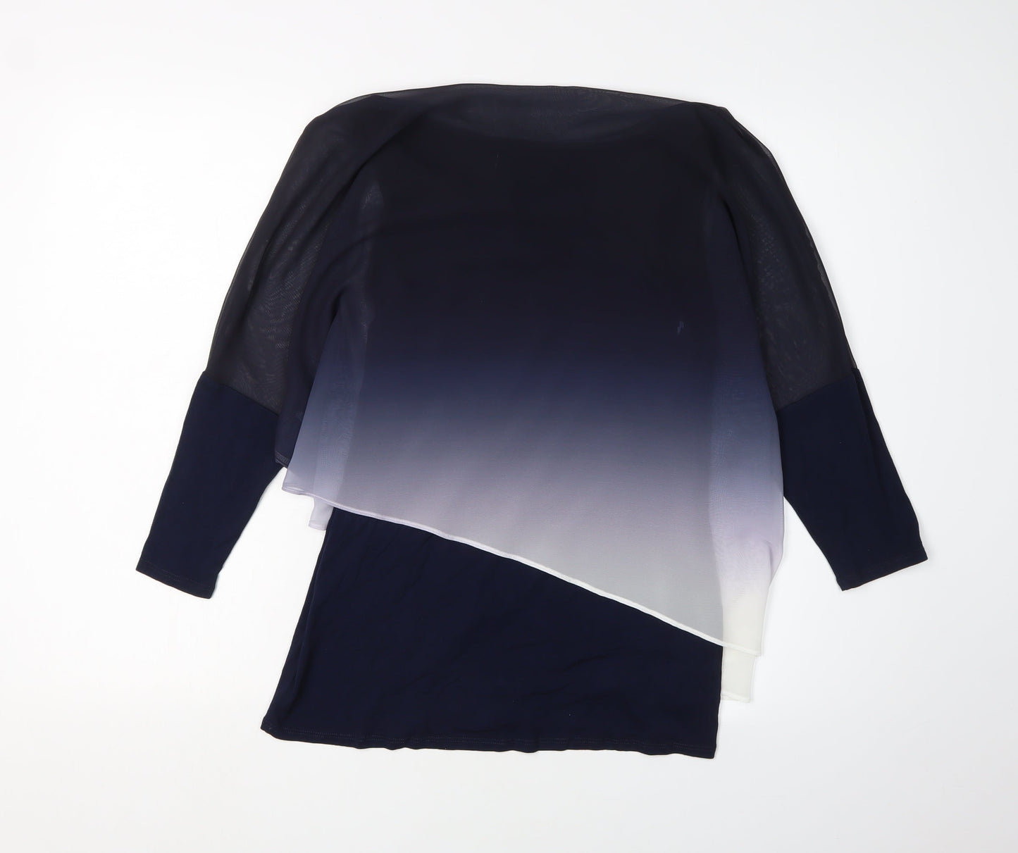 Womens UK Size 10 John Rocha Blue Tunic Blouse