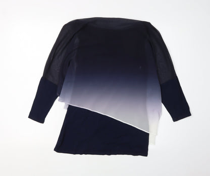 Womens UK Size 10 John Rocha Blue Tunic Blouse