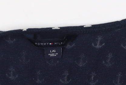 Womens UK Size L Tommy Hilfiger Blue Basic Tank