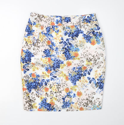 Monsoon Women's Floral Pencil Skirt, Size 12, Multicoloured