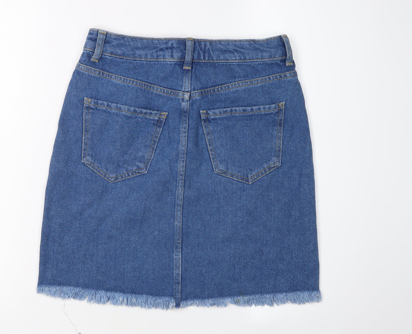 New Look Women's Blue Denim Skirt, Size 8