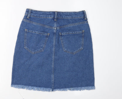 New Look Women's Blue Denim Skirt, Size 8