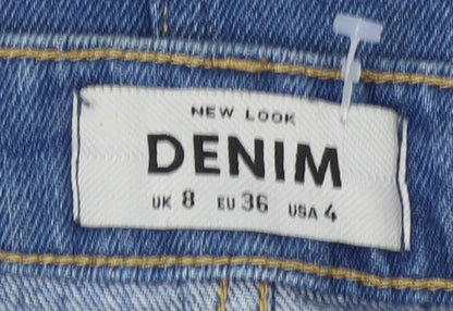 New Look Women's Blue Denim Skirt, Size 8