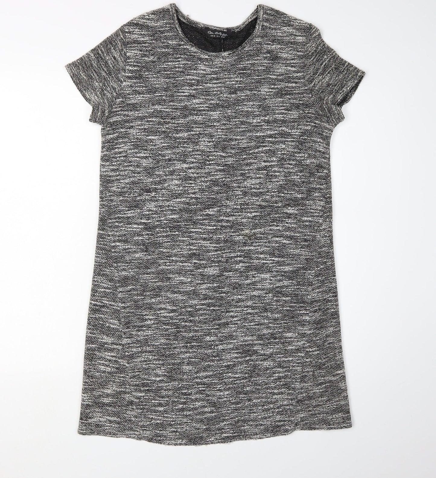 Miss Selfridge Women Grey Knee Length Shift Dress Size 10
