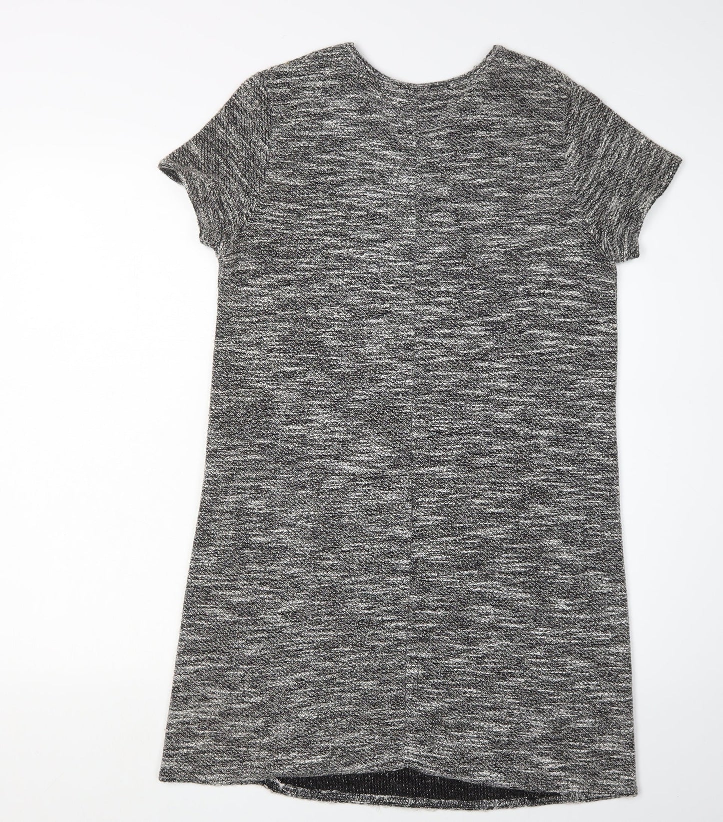 Miss Selfridge Women Grey Knee Length Shift Dress Size 10