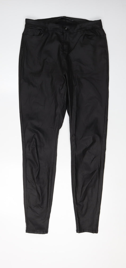 Vero Moda Women's Black Skinny Trousers - Size 18