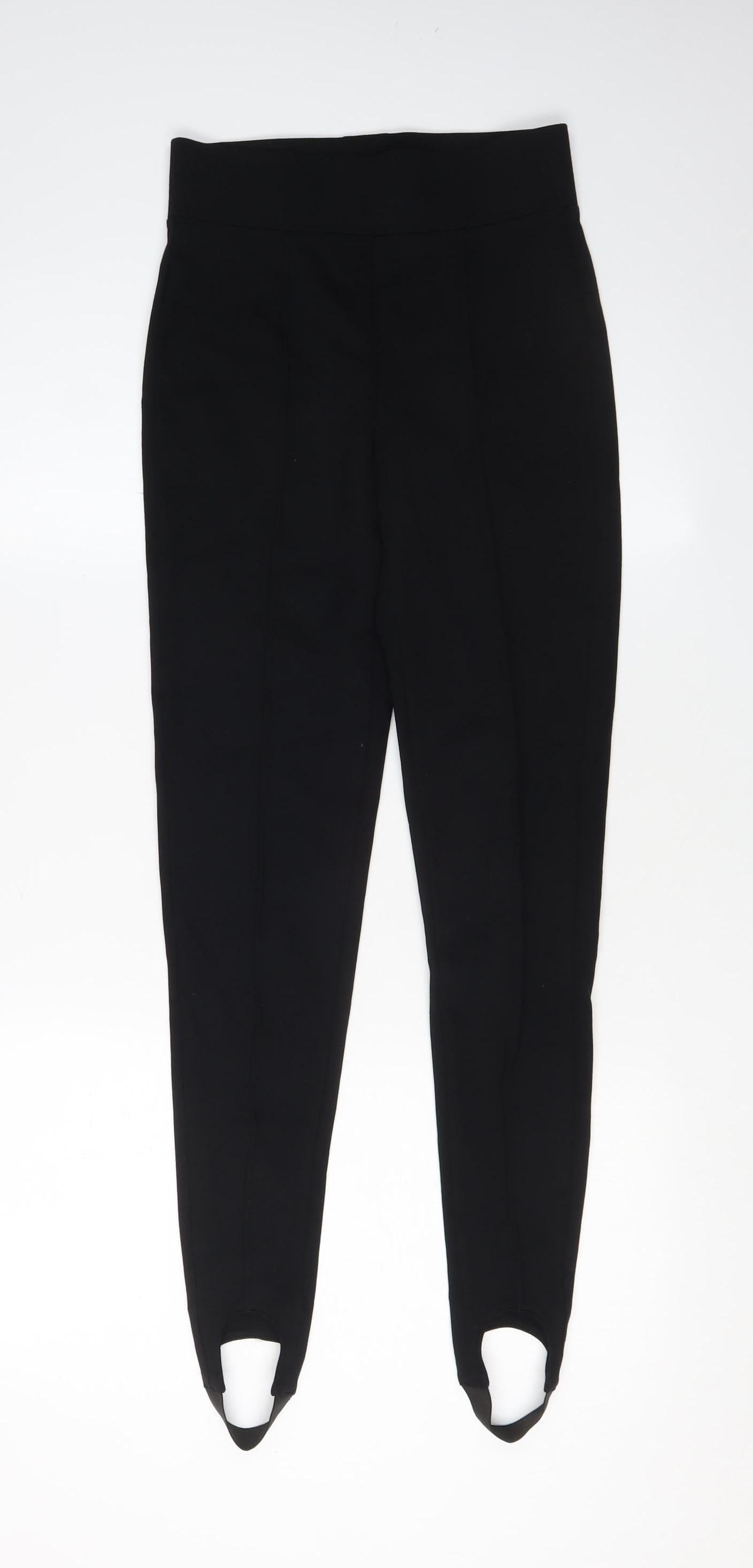 Womens UK Size 6 Marks and Spencer Regular Fit Ankle Black Trousers