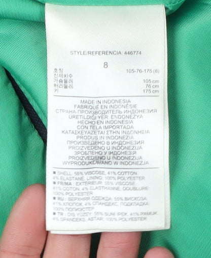 Gap Women's Blue Blazer UK 12 Regular Two-Button