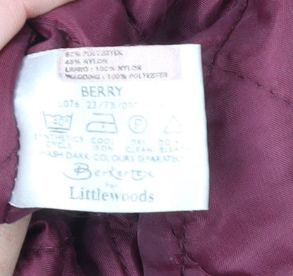 Berkertex Women's Red Anorak Coat Size 10/12