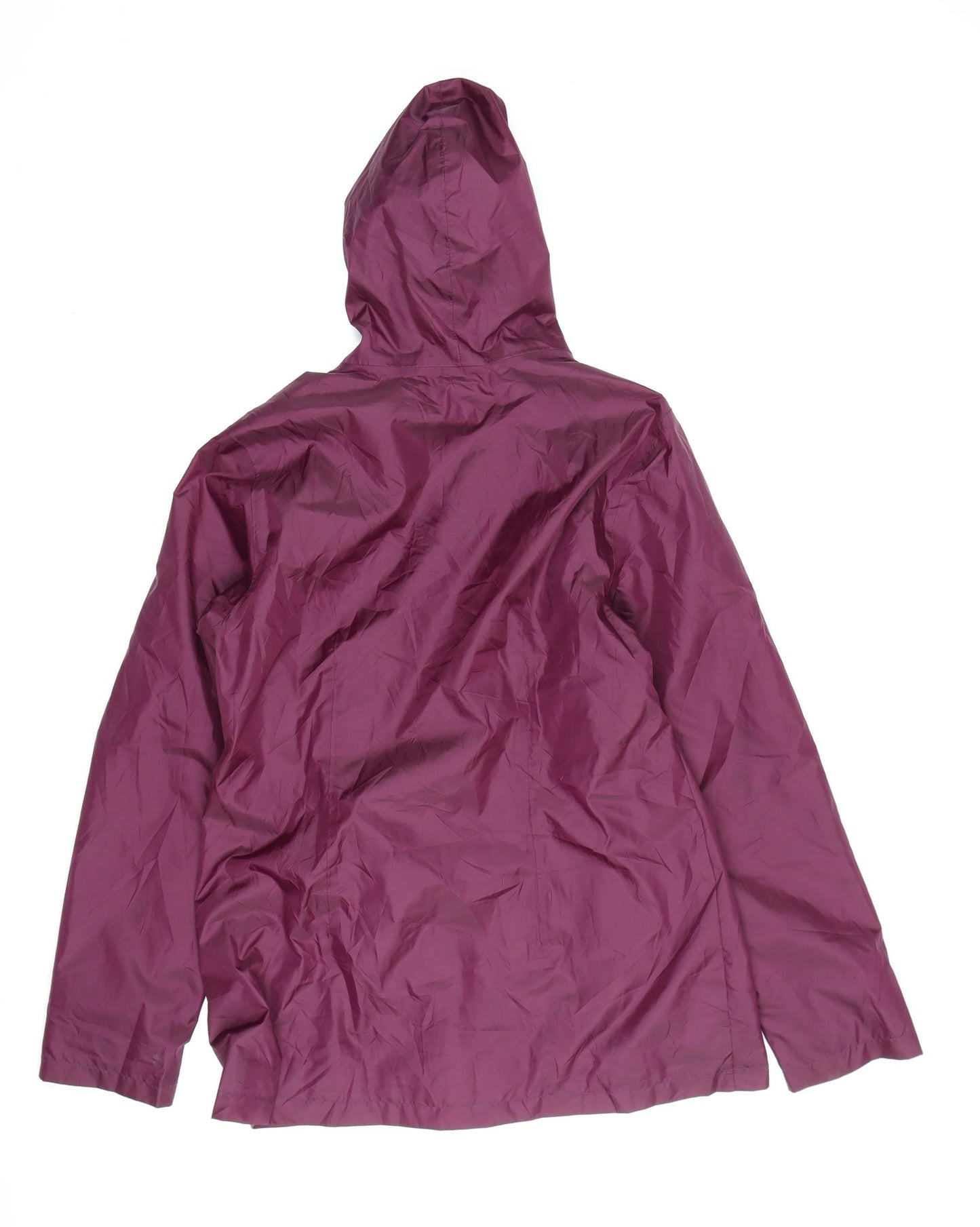 Decathlon Women's Purple Rain Coat Jacket, Size 16, Hooded