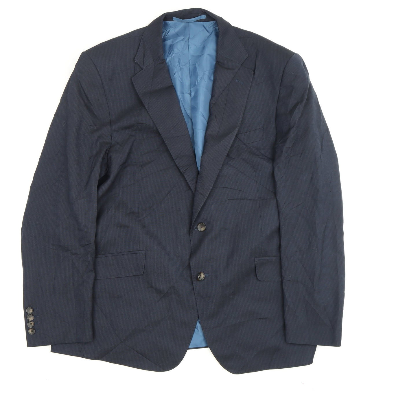 Mens UK Size 44 Marks and Spencer Regular Blue Suit Jacket