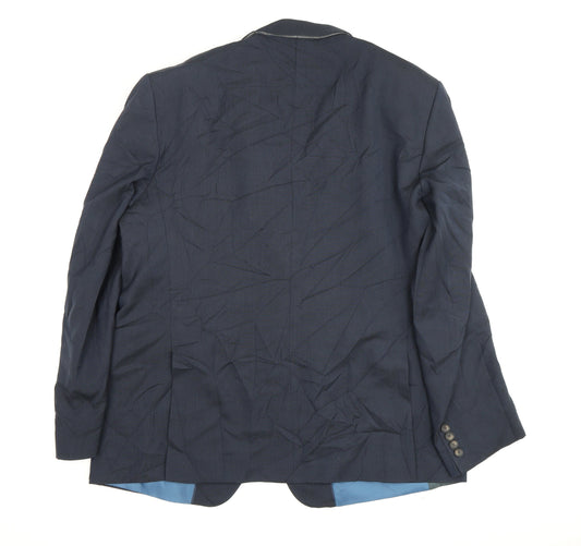 Mens UK Size 44 Marks and Spencer Regular Blue Suit Jacket