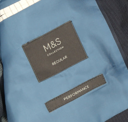 Mens UK Size 44 Marks and Spencer Regular Blue Suit Jacket