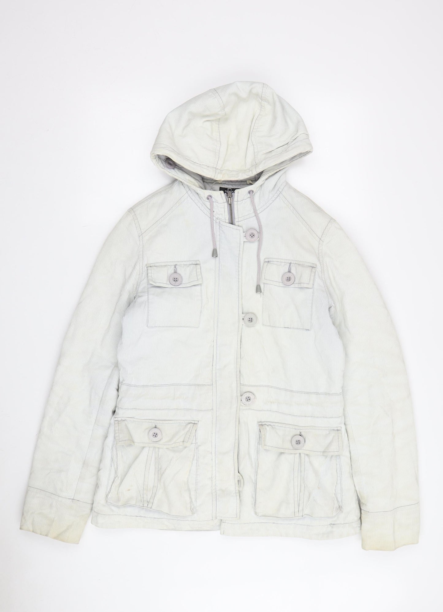 Great Plains Women's White Parka Jacket, Size S