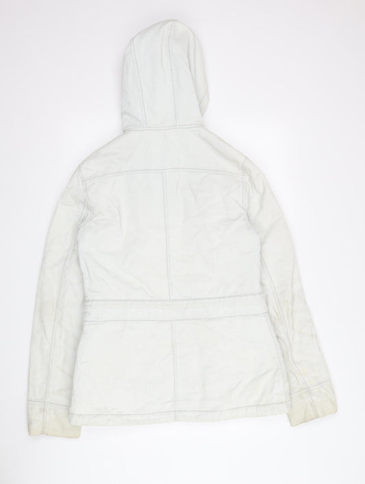 Great Plains Women's White Parka Jacket, Size S