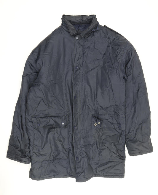 Mens UK Size XL DRI Quality Clothing Black Puffer Jacket