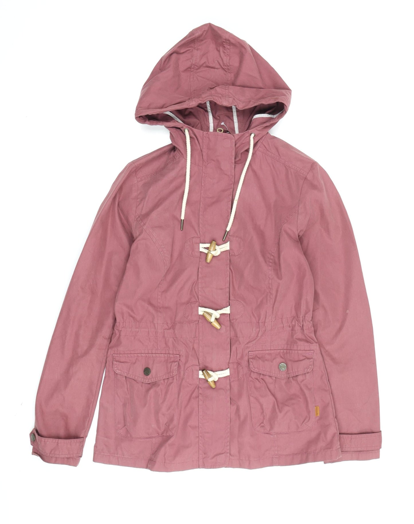 FatFace Women's Pink Parka Jacket Size 12 Regular Fit