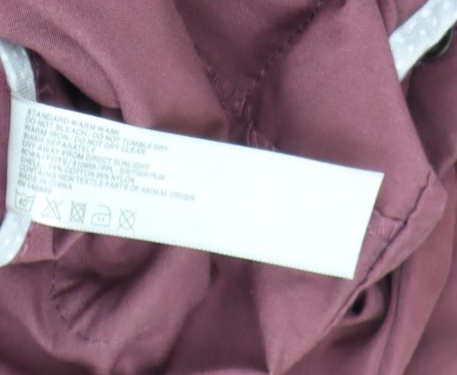 FatFace Women's Pink Parka Jacket Size 12 Regular Fit