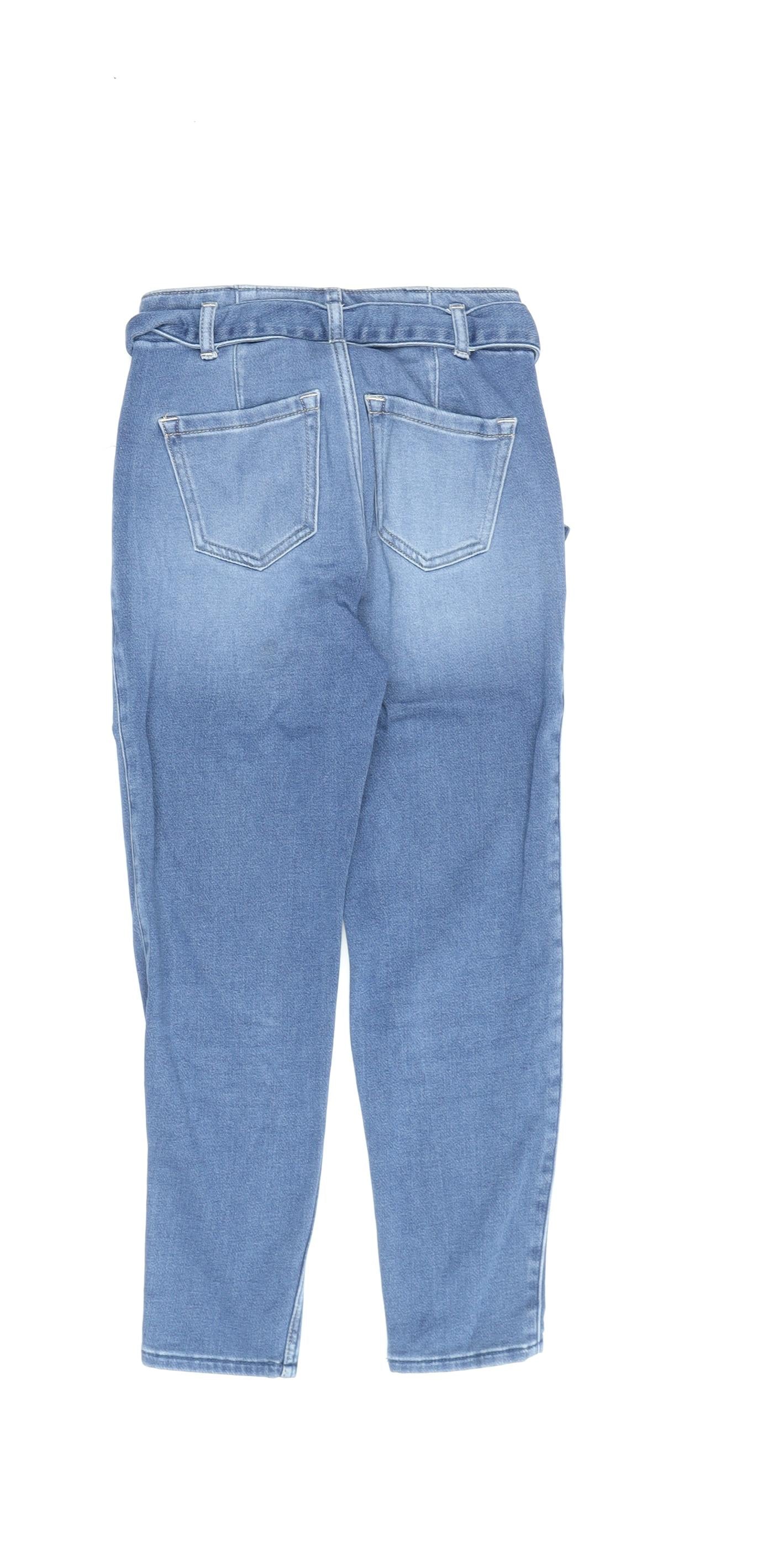 Abercrombie Girls Blue Girlfriend Jeans, Size 9-10, Belted