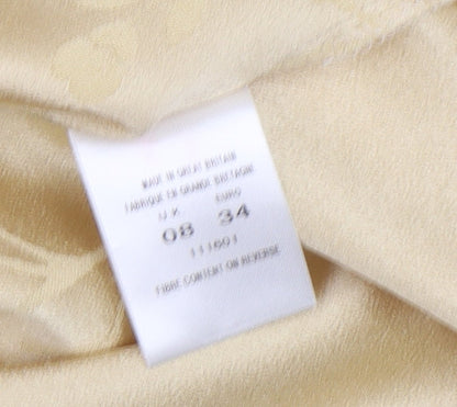 Alexon Women's Yellow Floral Shift Dress Size 8