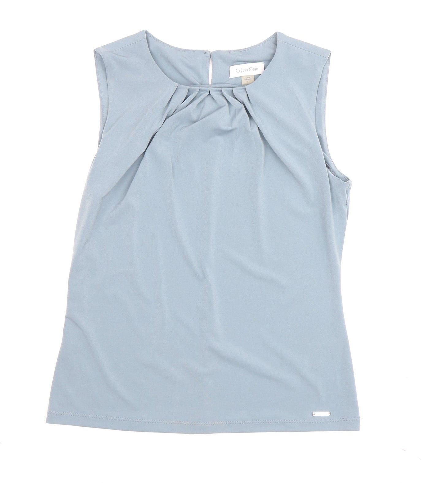 Calvin Klein Women's Blue Sleeveless Top, Size S