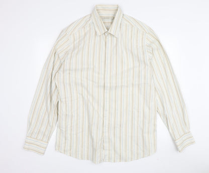 Rocha John Rocha Men's XL Striped Long Sleeve Shirt