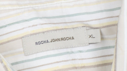 Rocha John Rocha Men's XL Striped Long Sleeve Shirt