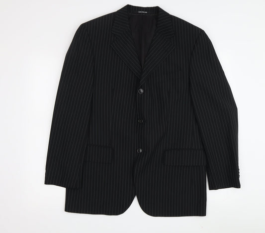 Mens UK Size 48 Baumler Regular Black Suit Jacket