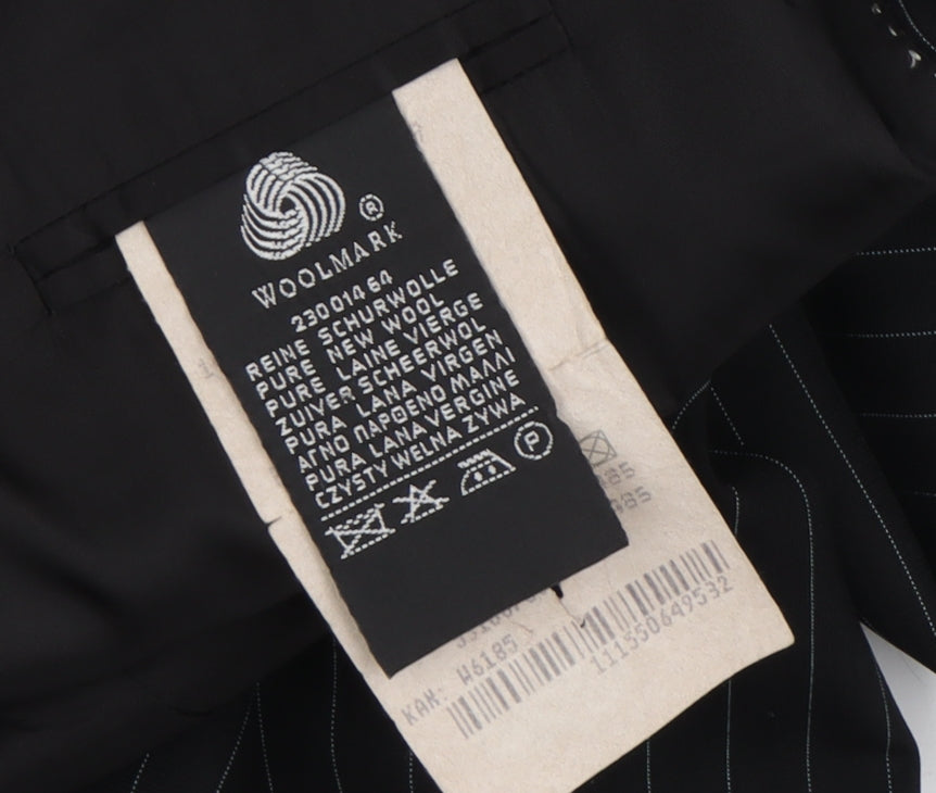Mens UK Size 48 Baumler Regular Black Suit Jacket