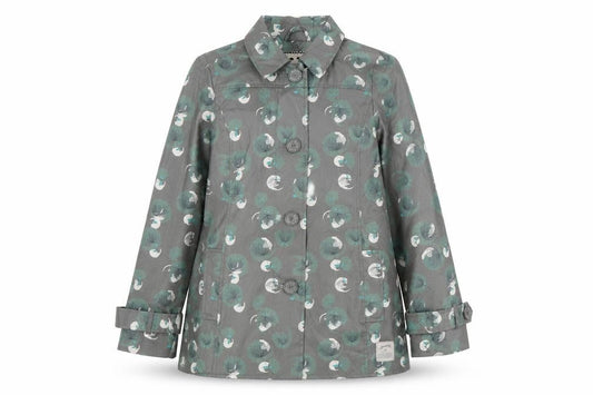 Womens UK Size 8 Mantaray Green Rain Coat