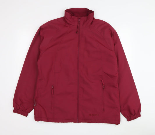 Womens UK Size 10 Mountain Essentials Red Basic Jacket