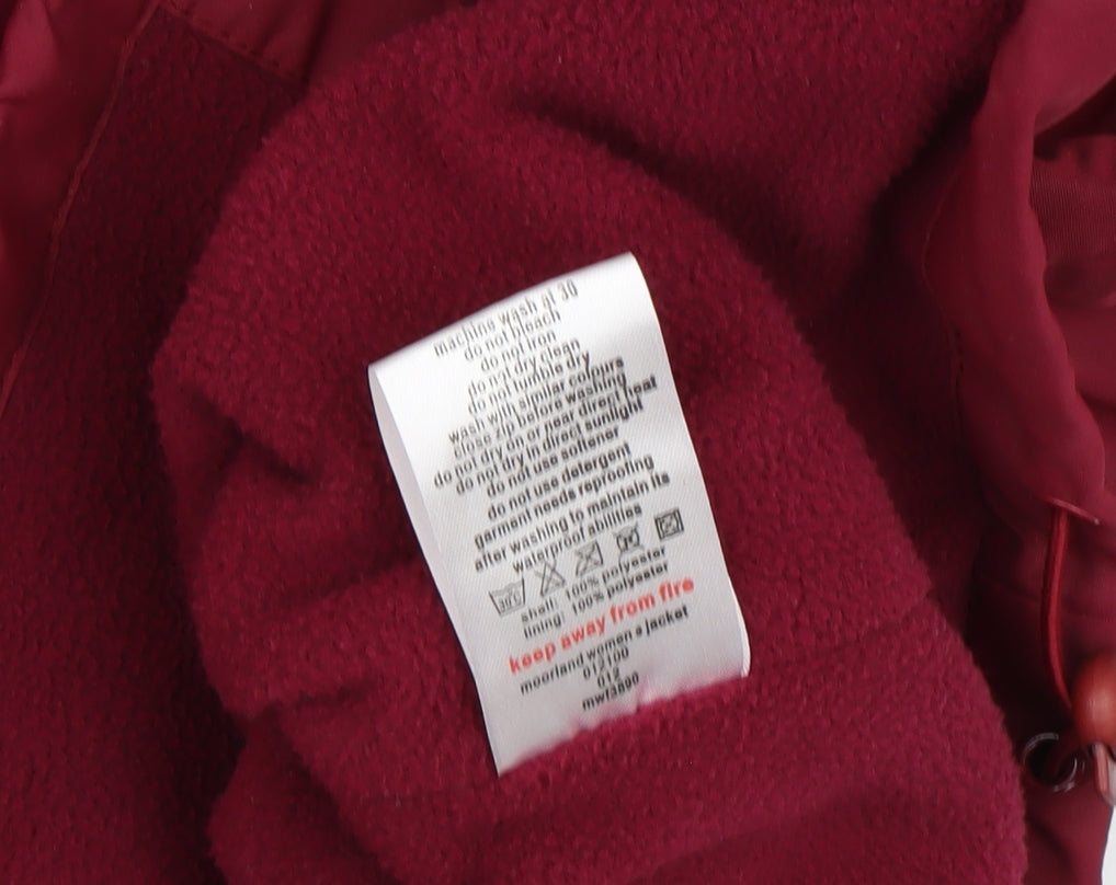 Womens UK Size 10 Mountain Essentials Red Basic Jacket