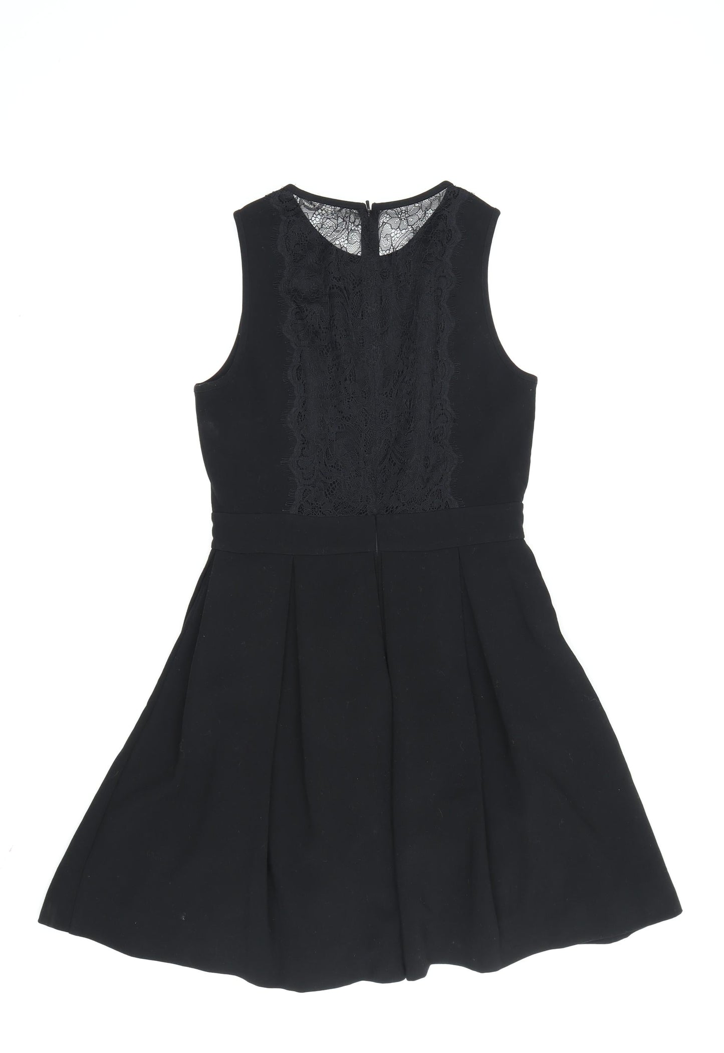 Whistles Women's Black Size 8 Sleeveless Lace Dress