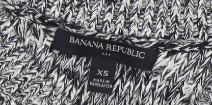 Banana Republic Women's Grey Cable-Knit Jumper XS