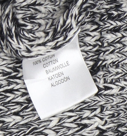 Banana Republic Women's Grey Cable-Knit Jumper XS