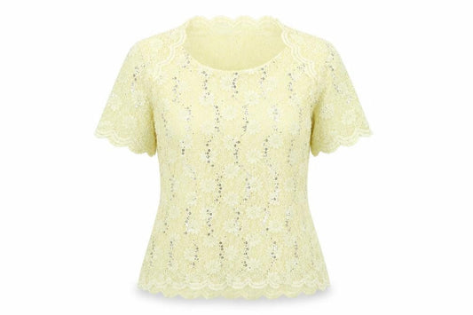Womens UK Size 10 Jacques Vert Yellow Tunic Blouse