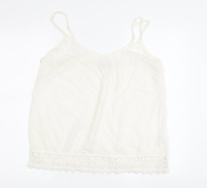 Womens UK Size 10 FatFace Ivory Camisole Tank