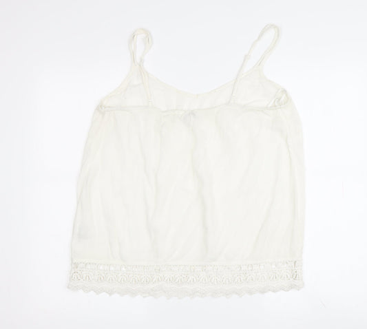 FatFace Women’s Ivory Camisole Tank Top Size 10