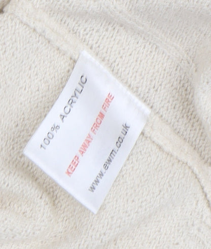 Honor Millburn Women's Ivory Cable-Knit Pullover M