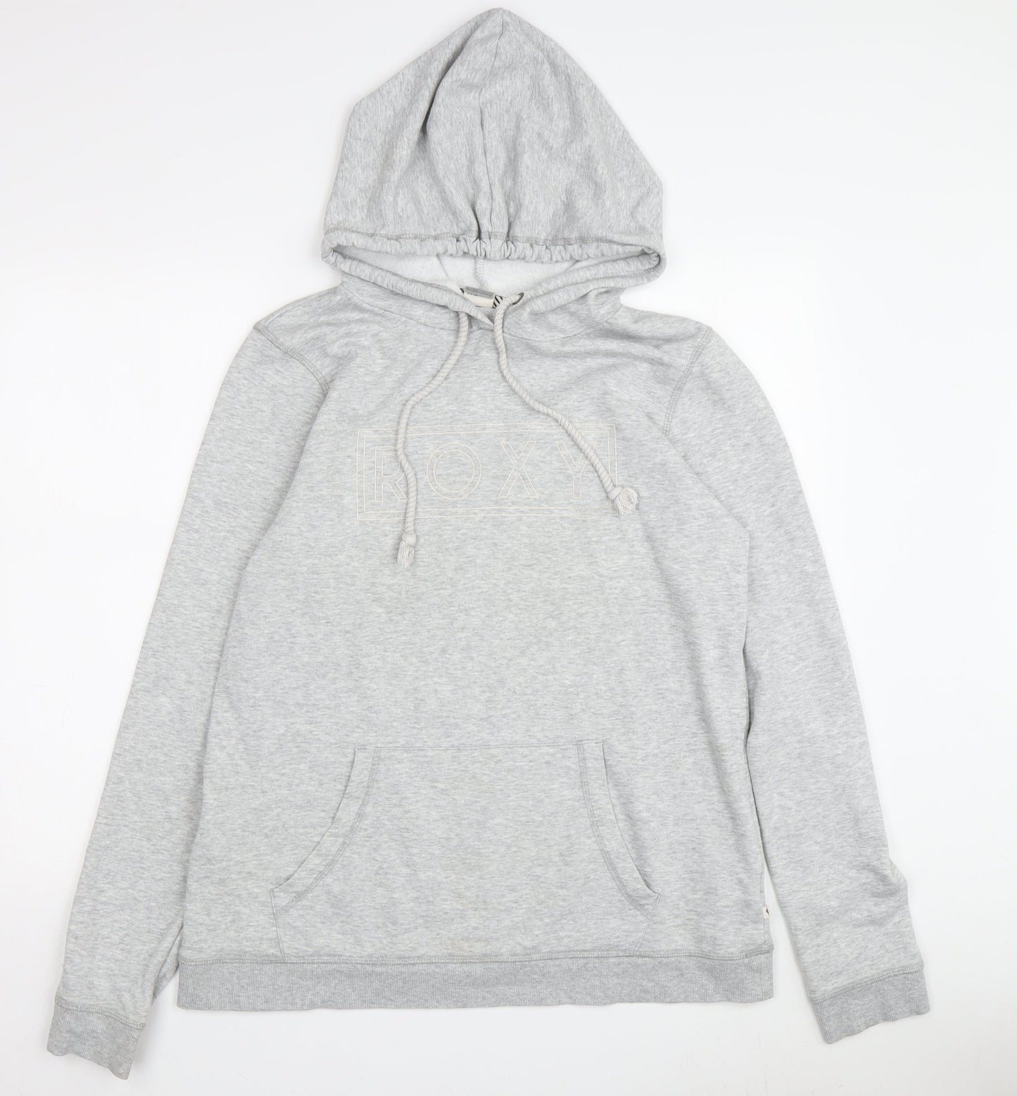 Roxy Women's Grey Pullover Hoodie Medium