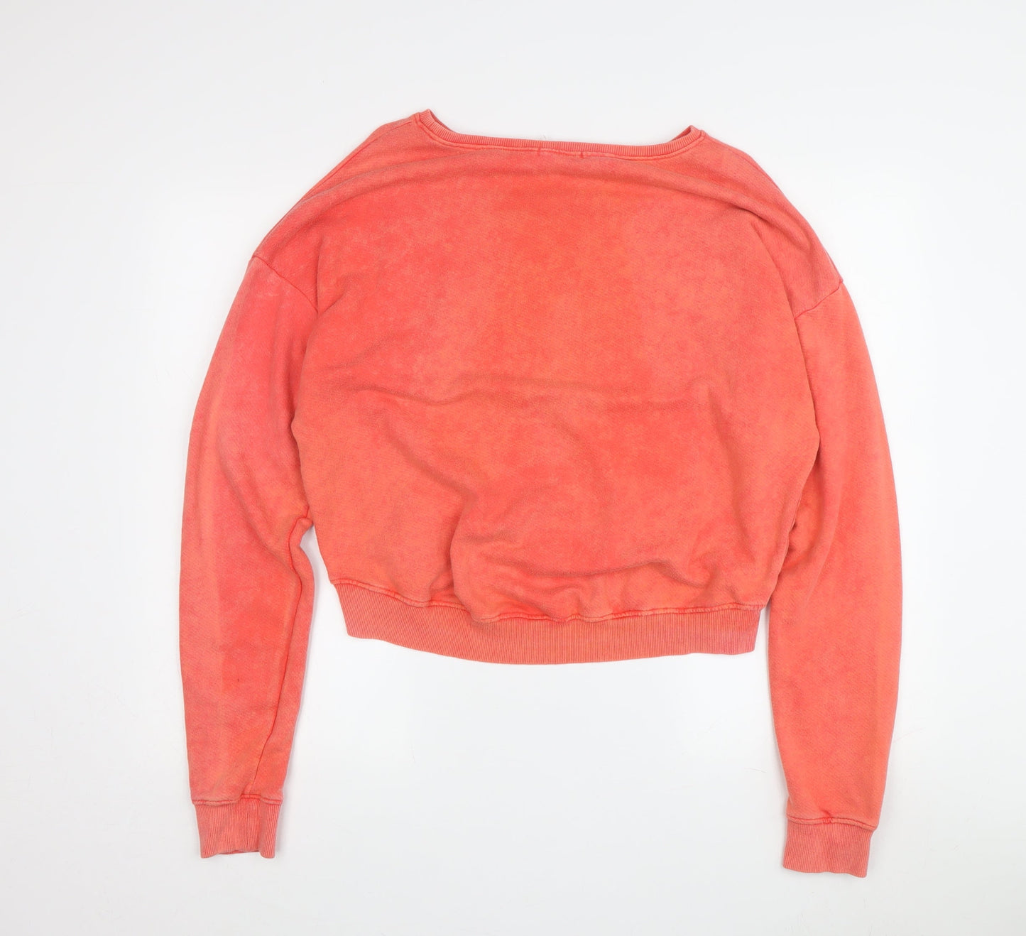 SoulCal & Co Orange Women's Graphic Print Pullover Sweatshirt Size 8