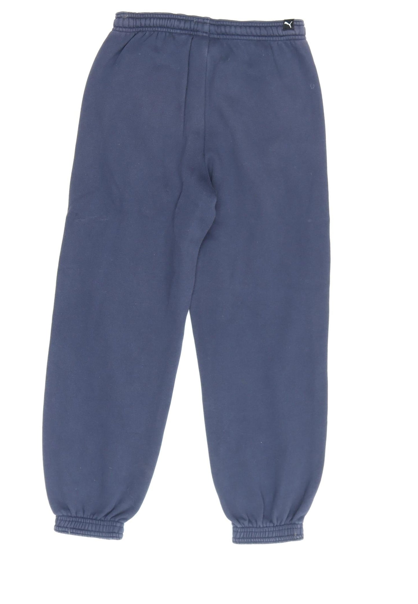 Puma Boys Blue Jogger Trousers Cotton Blend Size 8