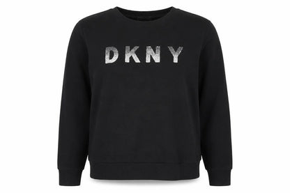 Womens UK Size M DKNY Black Pullover Sweatshirt