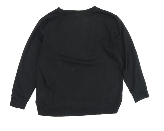 DKNY Women's Black Pullover Sweatshirt M