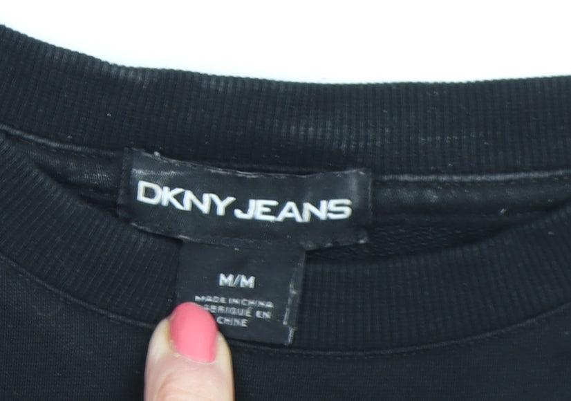 DKNY Women's Black Pullover Sweatshirt M