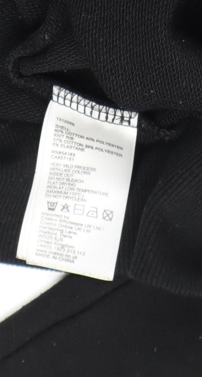 DKNY Women's Black Pullover Sweatshirt M