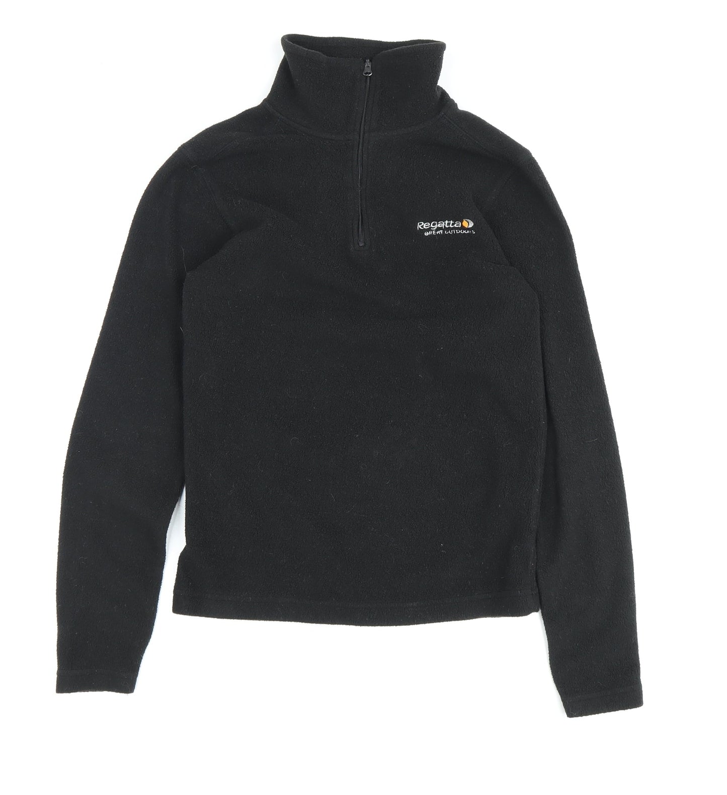 Regatta Boys Black Fleece Half-Zip Sweatshirt Size 6